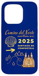 Coque pour iPhone 15 Pro Camino Del Norte 2025 Saint-Jacques-de-Compostelle