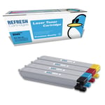 Refresh Cartridges Full Set of 4 808S Toners Compatible With Samsung Printers