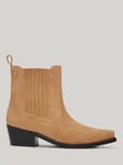 Tommy Hilfiger Suede Cowboy Boots, Classic Khaki