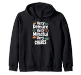 CHARIS Personalized Very Demure Very Mindful CHARIS Name Zip Hoodie