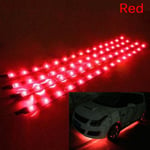 Vattentät DC 12V Motor LED Strip Underbody Light Red 6Pcs