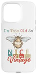 Coque pour iPhone 15 Pro Max I'm This Old So Be Nice Bumblebee Vintage Bee Homme Femme