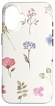 Coque pour iPhone 16 Beige Esthétique Fleur Sauvage Floral Minimal Fleur Boho