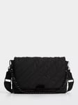 Mango Rodas Quilted Cross Body Bag, Black