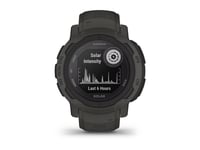 Garmin Instinct 2 Solar - 45 Mm - Grafit - Sportklocka Med Band - Silikon - Handledsstorlek: 135-230 Mm - Monokrom - 32 Mb - Bluetooth, Ant+ - 53 G