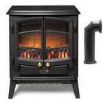 Dimplex Tango Freestanding Electric Stove 2kW + Plastic Flue Pipe Accessory