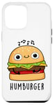 Coque pour iPhone 12 Pro Max Jeu de mots drôle pour hamburger Hum-burger