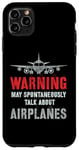 Coque pour iPhone 11 Pro Max Vintage Je pourrais parler spontanément d'avions Fly Model