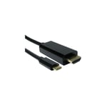 Rs Pro - Câble usb hdmi vers usb c, Noir, 1m ( Prix pour 1 )