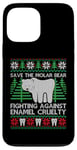 Coque pour iPhone 13 Pro Max Pull de Noël moche avec ours en molaire « Save The Molar Bear »