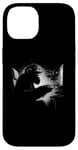 Coque pour iPhone 14 Chimpanzee Gamer - Amusant Rétro Singe Jeux Vidéo Amoureux