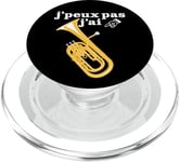 Joke for French Musician in Brass Band A Funny Baritone PopSockets PopGrip for MagSafe