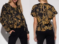 Versace Jeans Couture Patterned Baroque Top Blouse Shirt Iconic New Hot / S