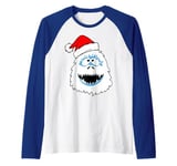 Funny Xmas Abominable Snowman Bigfoot Yeti Retro Christmas Raglan Baseball Tee