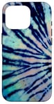 iPhone 16 Pro Bold Tiedye Rainbow Pattern Boho Hippie Green Blue Tie Dye Case