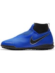 Nike Garçon Mixte Enfant Jr Phantom Vsn Academy DF TF Chaussures de Football, Bleu (Racer Blue/Racer Blue-Black 400), 33 EU