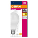 OSRAM LED Star Value Classic A150 ampoule LED pour douille E27, forme ampoule incandescente, FR, 2452 lumens, (2700K), remplacement des ampoules conventionnelles de 150W, non-dégradable