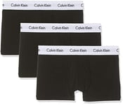 Calvin Klein Men's 3 Pack Low Rise Trunks - Cotton Stretch Boxers, Black, XS