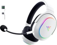 Barracuda X Chroma - Casque de Jeu multiplateforme sans Fil avec 6 Zones Chroma RGB (SmartSwitch Hyperspeed & Bluetooth,40mm Drivers,Micro cardioïde HyperClear détachable) Blanc