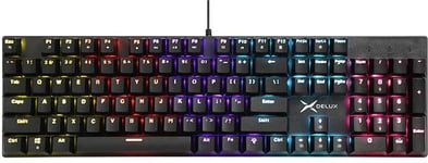 Delux Gaming Keyboard KM55 RGB (USA-asettelu)