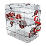 Zolux - Cage sur 2 étages pour hamsters, souris et gerbilles - Rody3 duo - l 41 x p 27 x h 40,5 cm - Grenadine