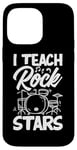 Coque pour iPhone 14 Pro Max J'enseigne aux stars du rock un professeur de musique drôle