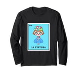 Funny Mexican Bingo Game El Pintora Long Sleeve T-Shirt