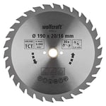 wolfcraft TC Circular Hand Saw Blade, Green Series I 6375000 I Fast, Medium-coarse cuts