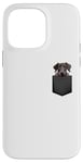 iPhone 14 Pro Max Funny Scottish Deerhound Puppy Dog In Pocket Cute Pet Lover Case