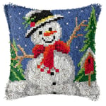 Christmas Santa Snowman DIY för spärrkroksatser 3d segment broderi kudde Cov