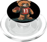 Costume d'ours en peluche de football américain pour garçons et filles PopSockets PopGrip pour MagSafe