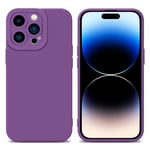 Coque pour Apple iPhone 14 PRO en FLUID VIOLET MAT Housse de protection Étui en silicone TPU flexible - Neuf