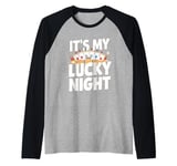 Poker Player - It's My Lucky Night Raglan Baseball Tee