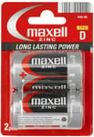 PILE SALINE R20 D CARBONE ZINC 1.50V BLISTER x2 MAXELL