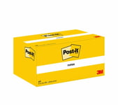 Post-It 7100296172, Rektangel, Gul, Papper, 51 Mm, 38 Mm, 100 Ark