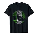 Nigerian Roots Flag African Pride Tree Nigeria, Black Pride T-Shirt