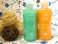 SBC Calendula And Macadamia + Aloe Vera Watermint Body Wash Shower Gel 2 x 100ml