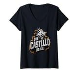 Womens Don Castillo jkd Jeet Kune Do Kali V-Neck T-Shirt