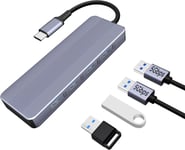 Hub Usb C 3.1 Vers Usb 3.0 Avec 4 Ports - Hub Usb C Vers Multiport Usb - Fonctionne Pour Imac Pro, Macbook Pro, Ipad, Pc, Clés Usb, Disque Dur Mobile Et Autres Appareils De Type C[PHO062212]