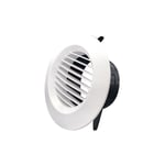 Bromol - Grille de ventilation réglable Grille de ventilation ronde en plastique Couvercle d'aération Couvercle de ventilateur Support de disque