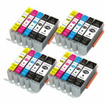 20x Ink Cartridges For Canon Pixma Set Mg5750 Mg5751 Mg5752 Mg5753 Mg6850 Mg6851