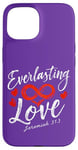 iPhone 15 Everlasting Love Jeremiah 31:3 Bible Verse Case