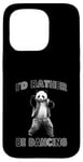 Coque pour iPhone 15 Pro Je préfèrerais danser avec Panda Fun