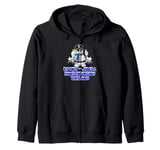 K9 Unit Jaws and Paws Enforcing the Laws Funny Humor Zip Hoodie