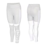 Puma x Selena Gomez Stretch Waist Light Grey Womens Tight Leggings 518523 02 - White - Size Large