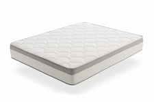 Moonia - Matelas Ressorts Ensachés 90 x 190 cm - Matelas Lit 90 - Matelas de Haute Durabilité - Matelas Anti-acariens - Modèle Spring Max Ressorts Ensachés