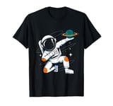 Astronaut Dabbing in Space Cosmic Galaxy Adventure Tee T-Shirt