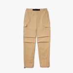 Lacoste Mens Relaxed Fit Utility Style Cargo Pants in Beige material_polyester - Size 33W/32L