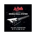 Labella LS946 Jeu de Cordes à double boule pour Guitare Electrique 9/46 Light