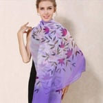 UNJ Scarves Floral Hand Painted For Ladies Woman Grade Scarfs Wrap Shawls,FS476 8,185CM X 85CM